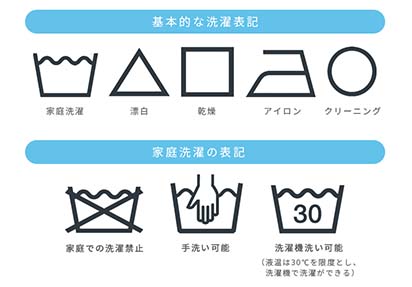 洗濯ラベルを確認