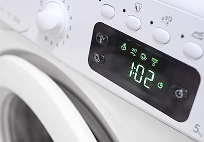 洗濯機でカーテンを洗濯をします