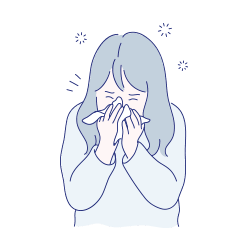 花粉症の症状がツラい
