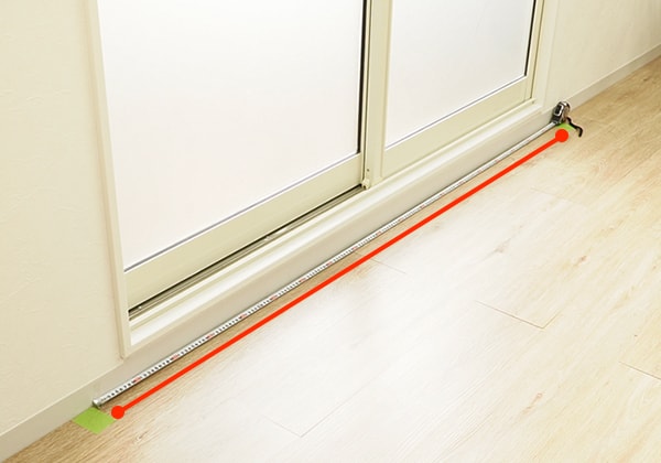 目印と目印の間を測る