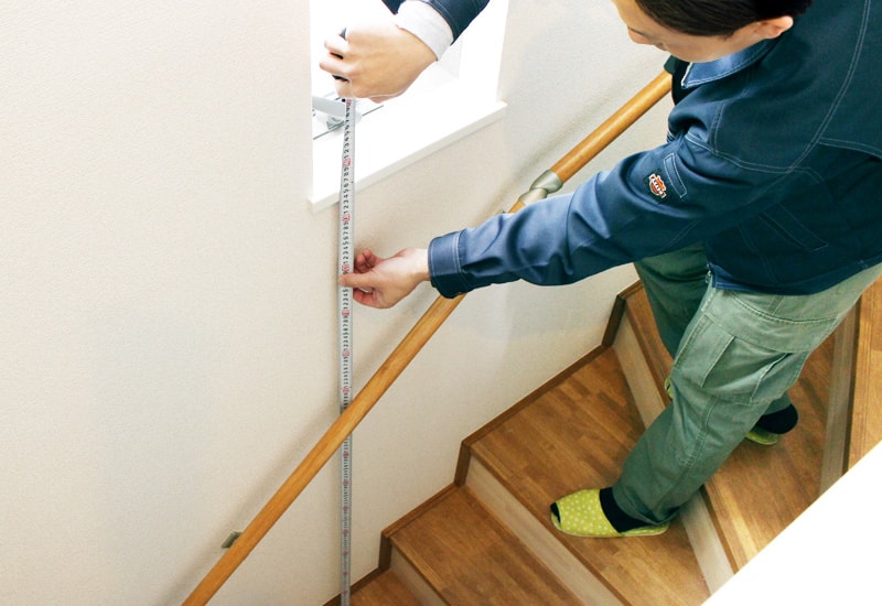 ご自宅訪問で採寸