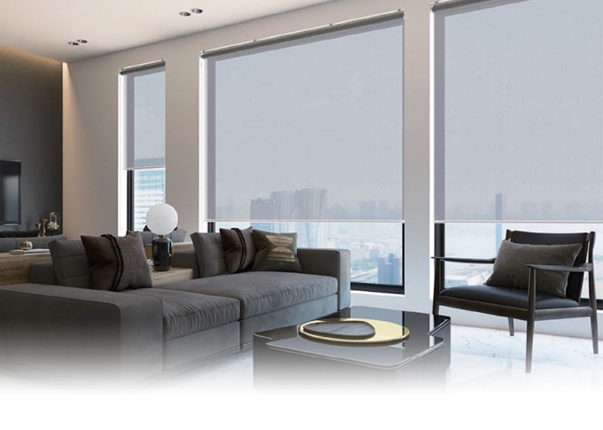 大きい窓 ロールスクリーン