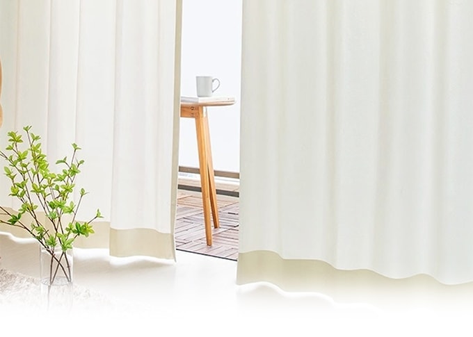 遮像レースカーテンの看板