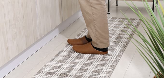 チェック柄ラグ・マット