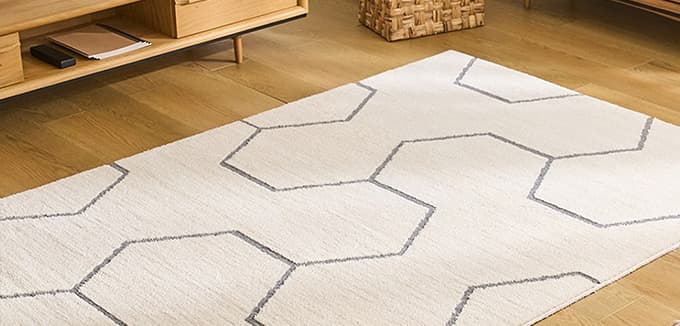 幾何学ラグ・マット