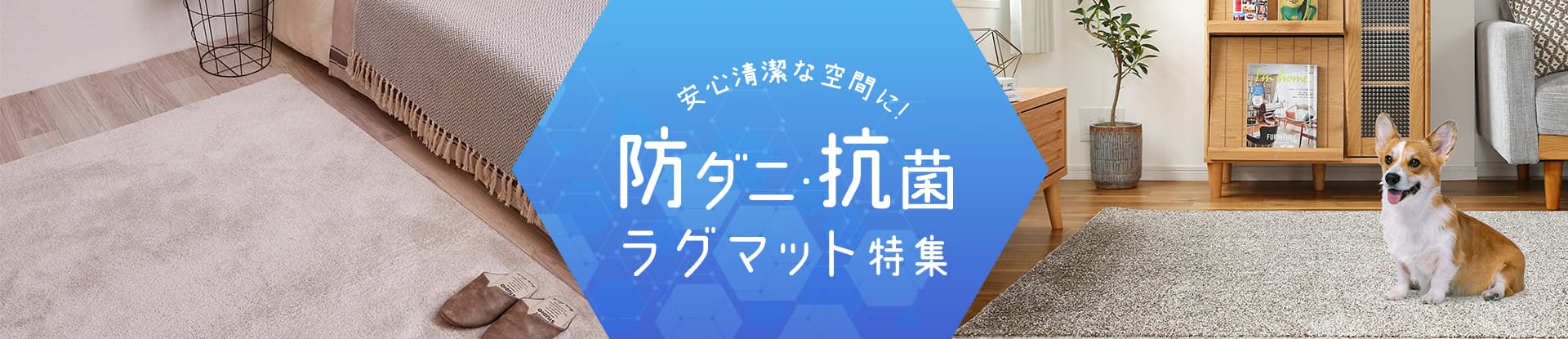防ダニ・抗菌ラグ特集
