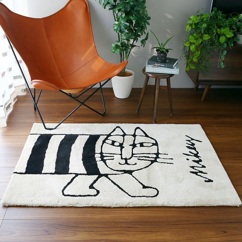 リサ・ラーソン クラシックマイキー 90×140cm ブラック