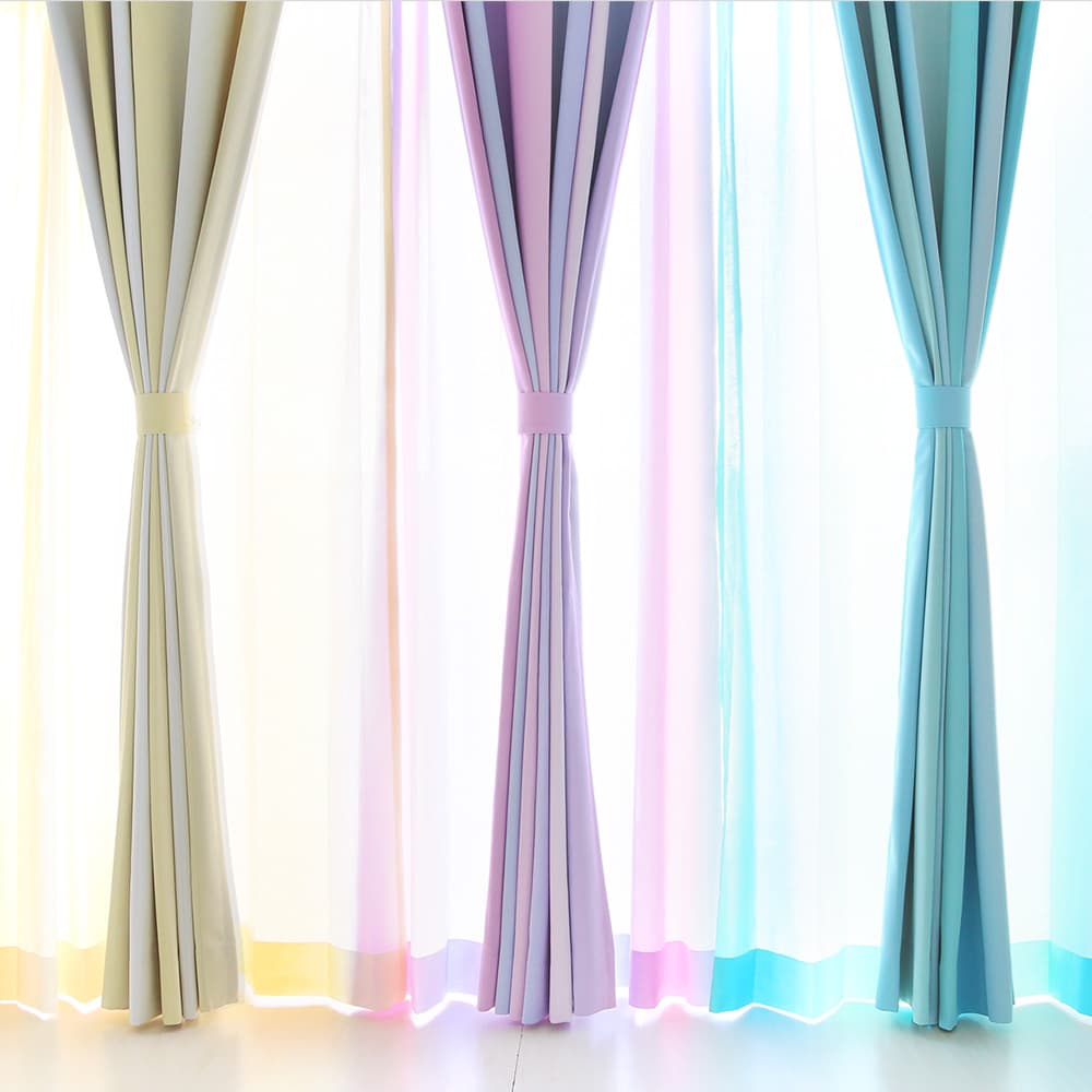 2級遮光 カーテン カラーによって表情を変える美しい縦グラデーションカーテン ＜アポロ＞