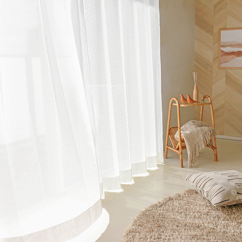 遮像 レースカーテン とろけるような手触りがたまらない、多機能レースカーテン ＜ふわりぃ ナチュラル＞