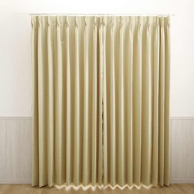 2倍ヒダのカーテン