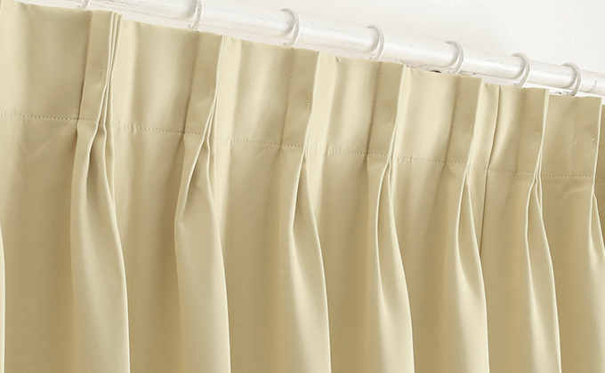 2倍ヒダのカーテン