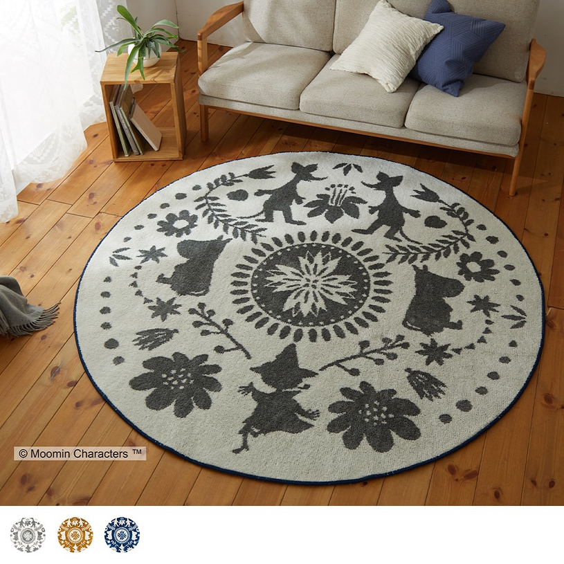 Ｍフォークラインラグ 185cm(円形)