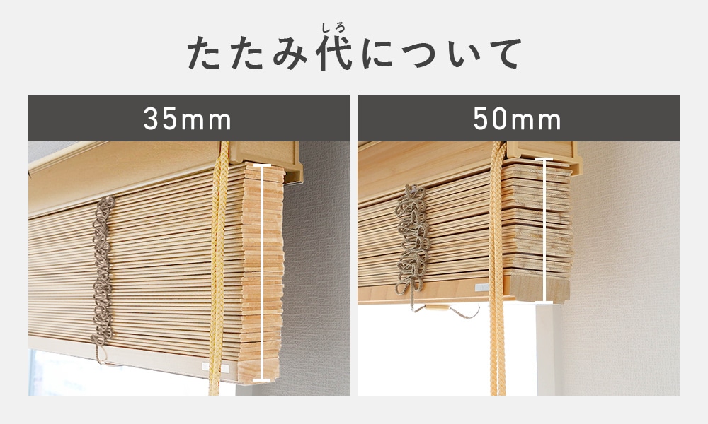 ブラインドのたたみ代を理解して、綺麗に取り付けましょう