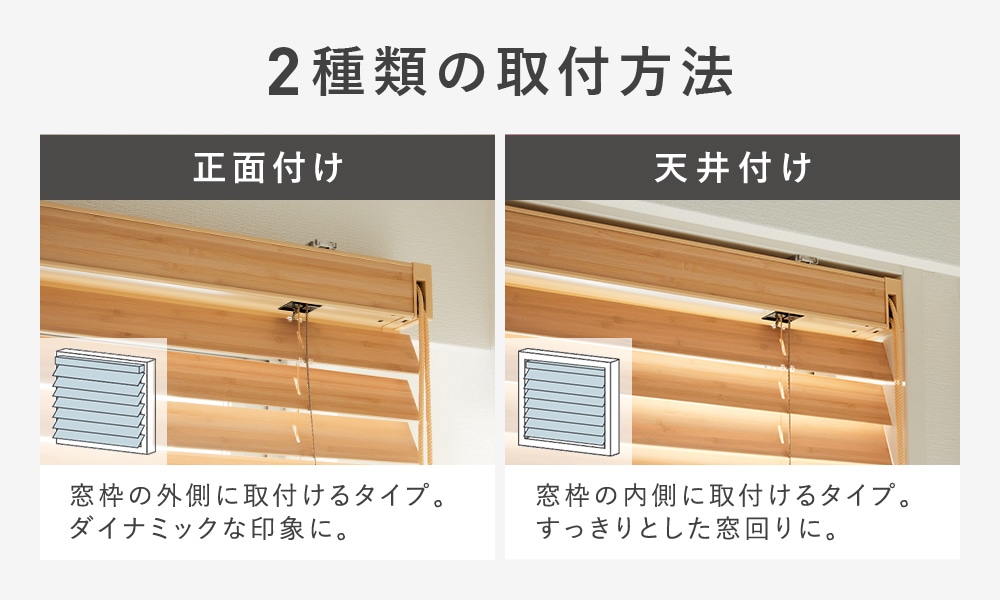 2種類の取付方法の違い