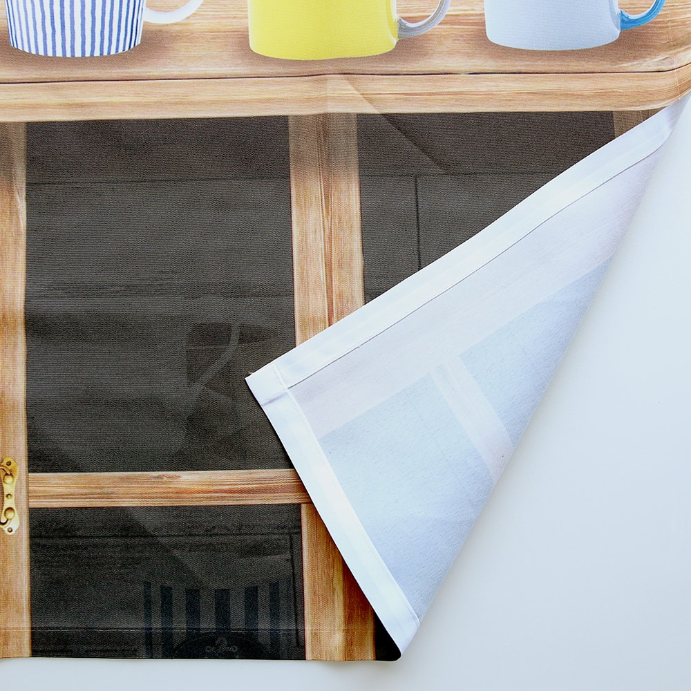 のれん ウォッシャブル ボタンで簡単調節♪好きな高さに変えられる高さ調節のれん ＜カップシェルフ＞07