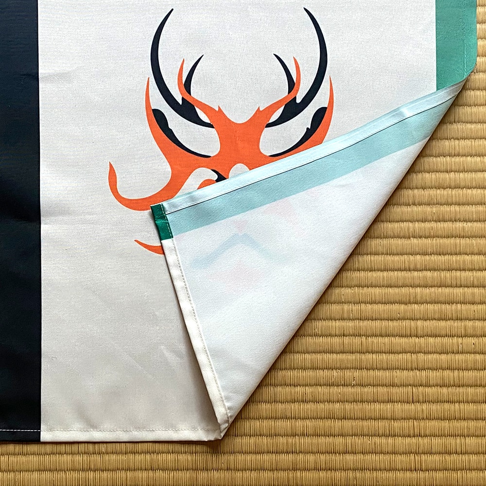 のれん ウォッシャブル ボタンで簡単調節♪好きな高さに変えられる高さ調節のれん ＜歌舞伎＞07