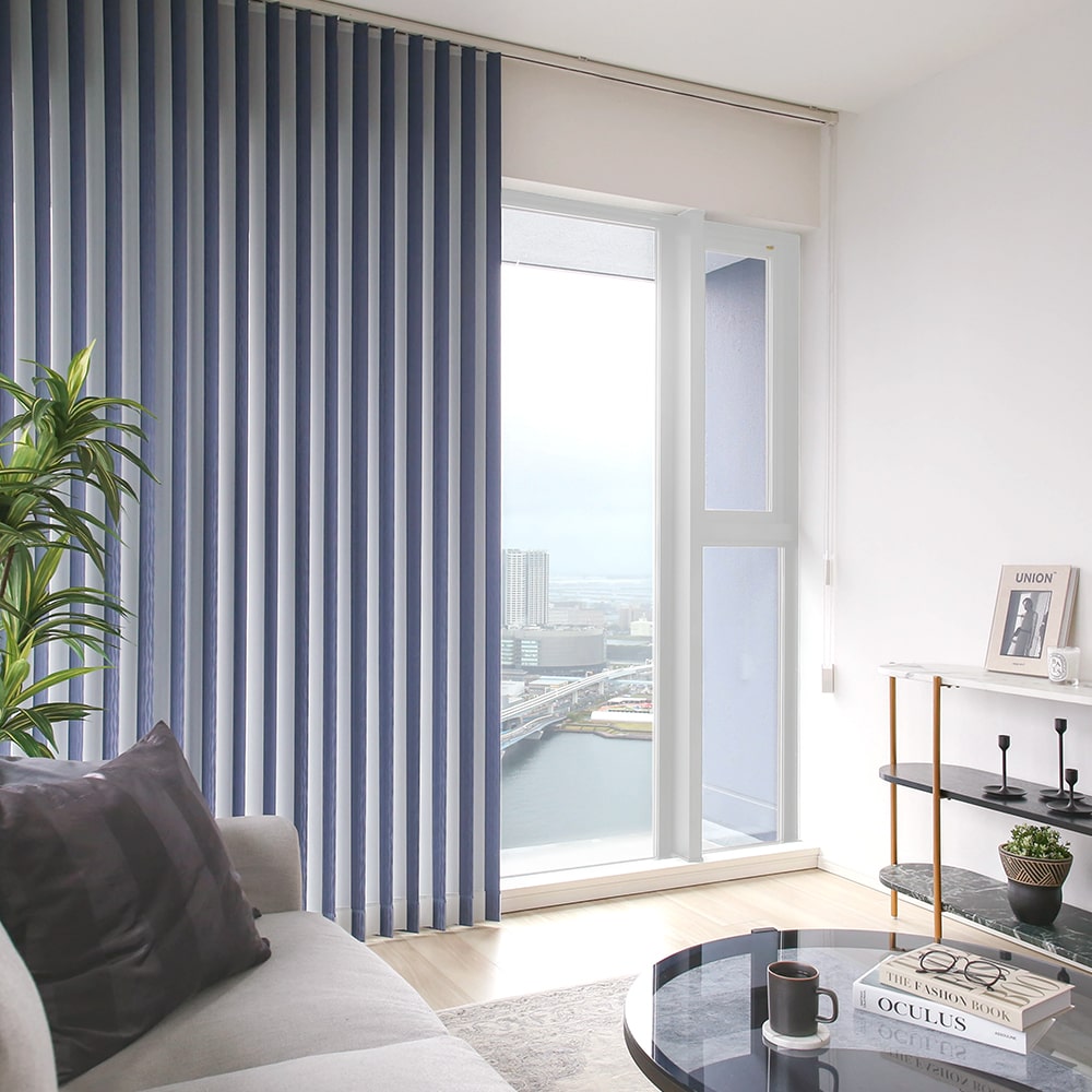 スタイリッシュな空間を完成させる、バーチカルブラインド