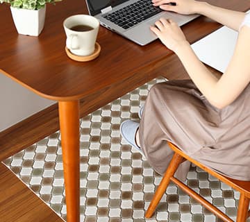 チェアマットやデスクマット用の使用例