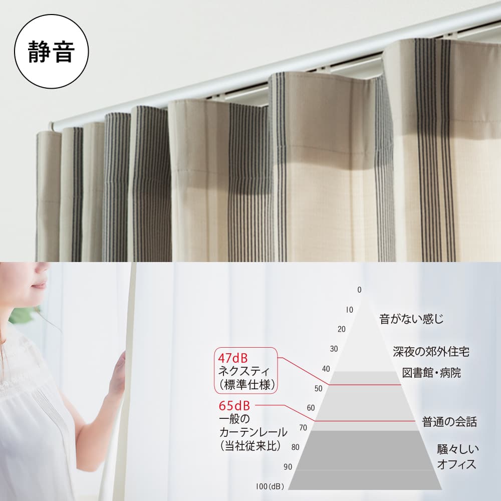 カーテンレール ネクスティシングル