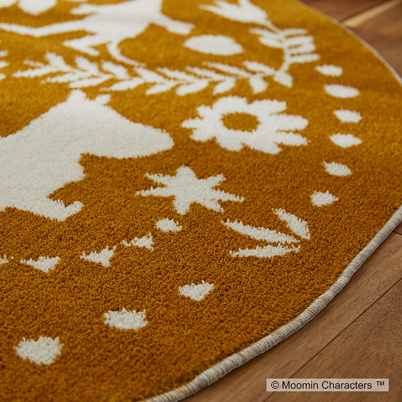 Ｍフォークラインラグ 185cm(円形)03