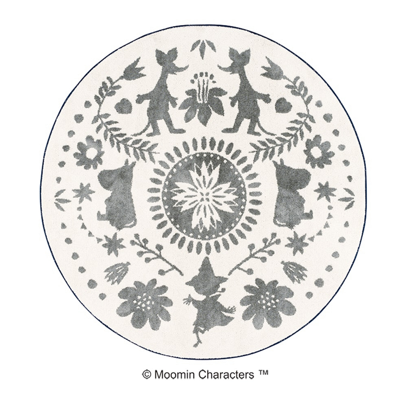 Ｍフォークラインラグ 185cm(円形)05