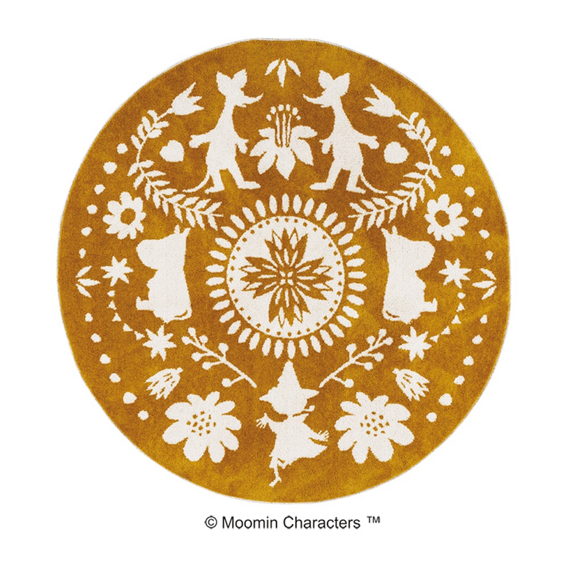 Ｍフォークラインラグ 185cm(円形)06