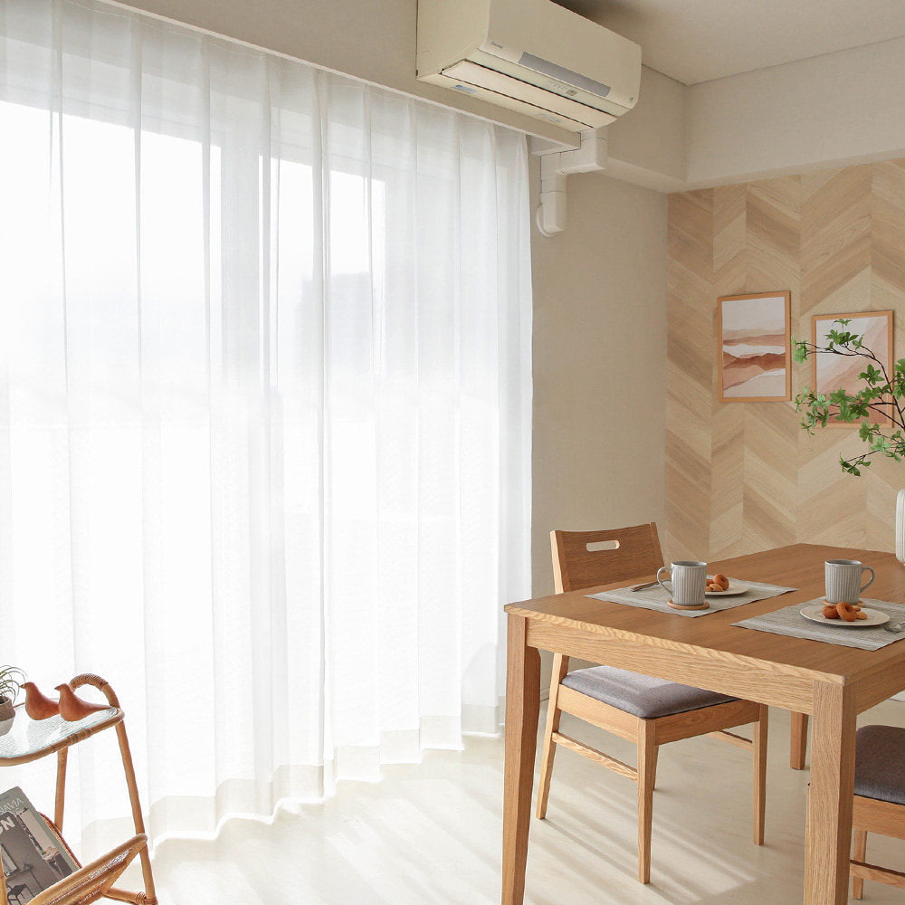 遮像 レースカーテン とろけるような手触りがたまらない、多機能レースカーテン ＜ふわりぃ ナチュラル＞