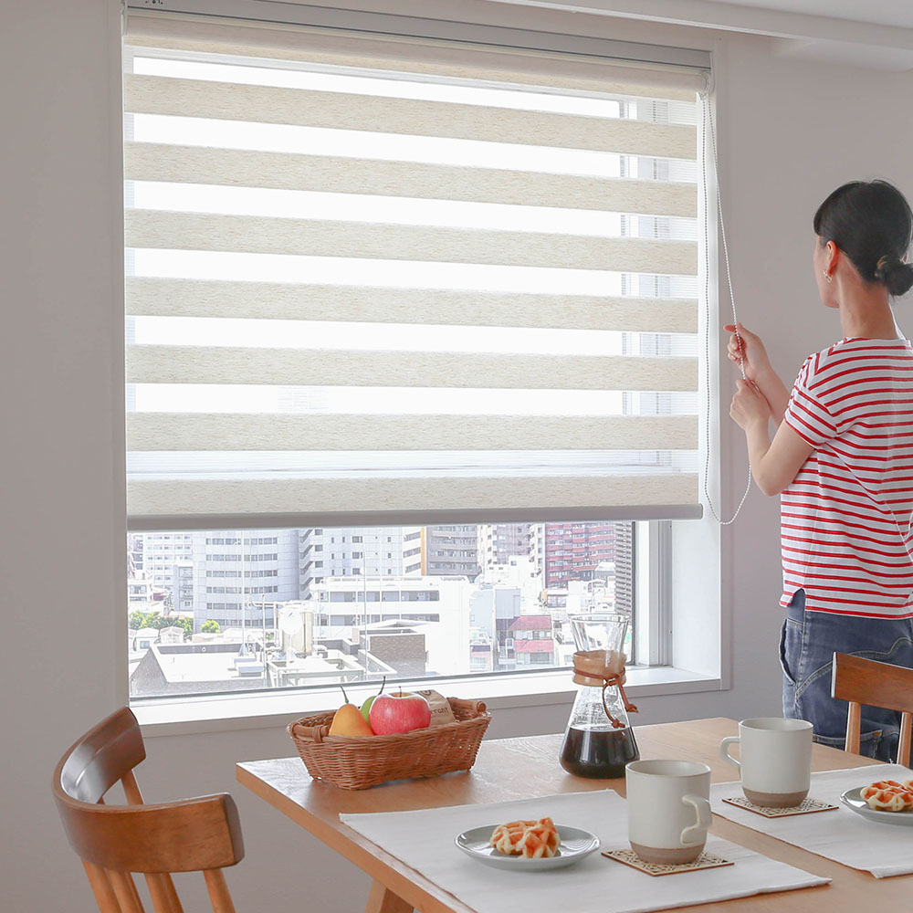 つっぱり調光リネン風ロールスクリーン リナリー 商品画像01