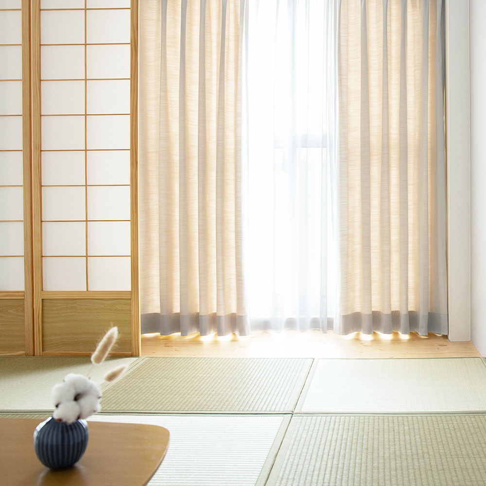 【最短・翌日出荷】和室カーテン 儚く淡い和の5色 <春霞>