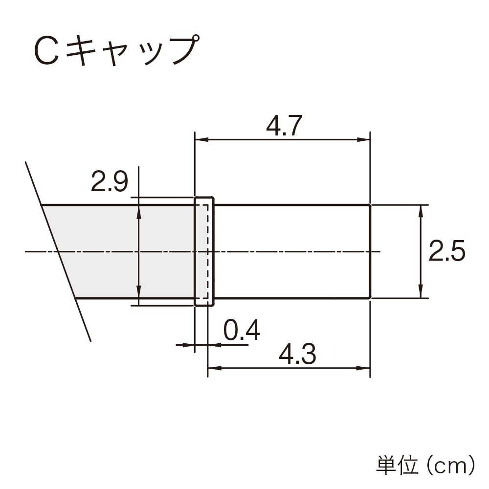 キャップサイズについて（Cキャップ）
