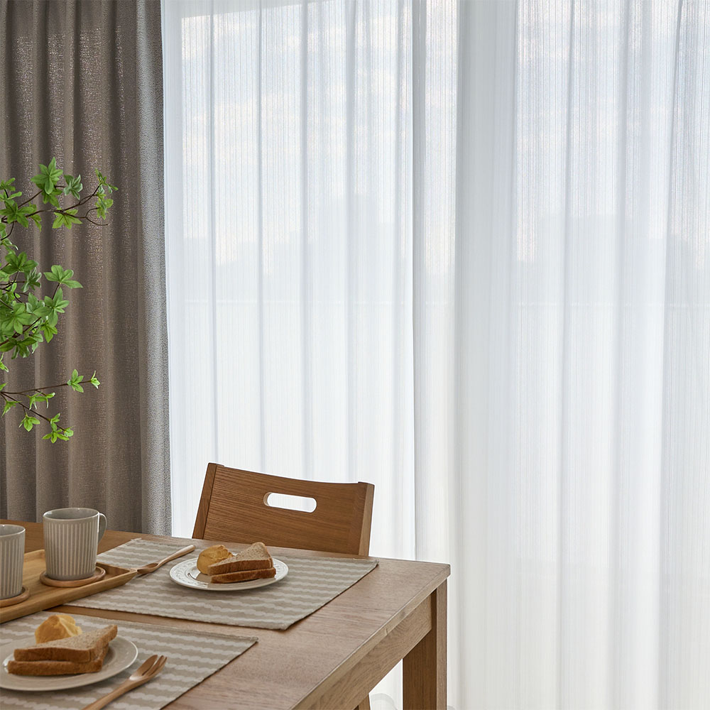 【アウトレット】アウトレット限定！特別価格の安いレースカーテン ＜UNL7480 ホワイト＞