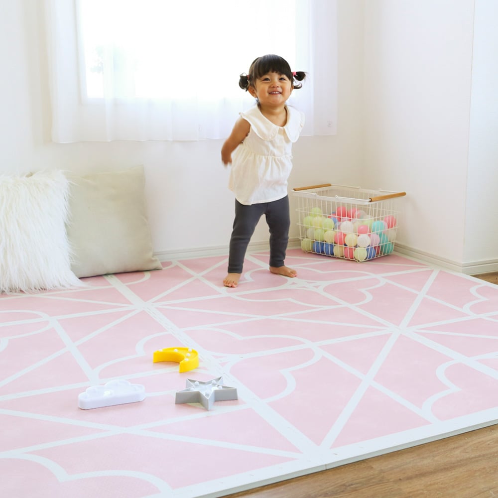 【送料無料】ジョイントマット おしゃれでかわいいレトロ風マット＜レトロキャンディ＞